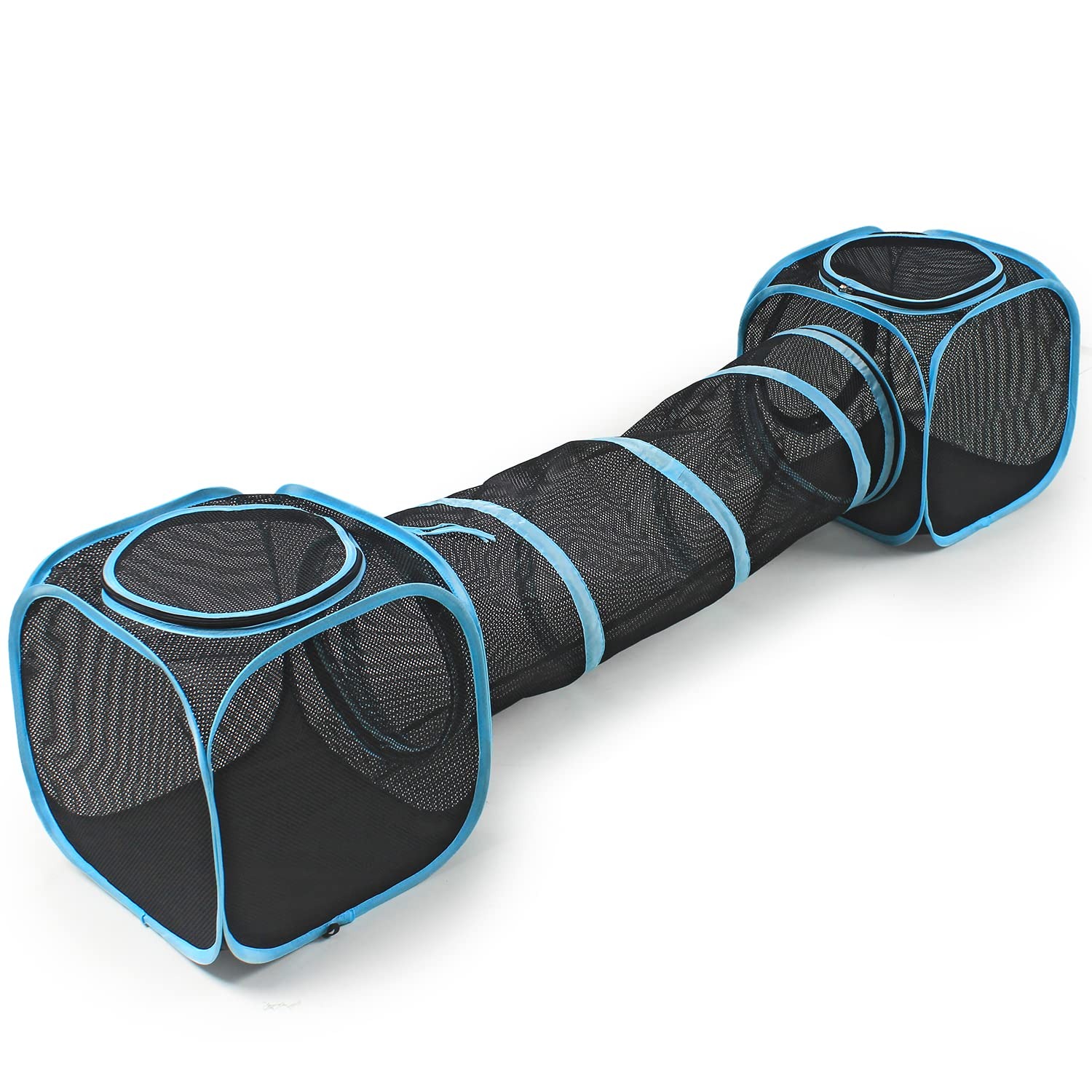 Cat Cube Tunnel Set with 3-Way Tunnel and Two Mesh Cubes: image 8